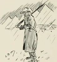 An illustration from Our battalion : being some slight impressions of His Majesty's Auxiliary Forces, in camp and elsewhere (1902)