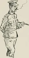 An illustration from Our battalion : being some slight impressions of His Majesty's Auxiliary Forces, in camp and elsewhere (1902)