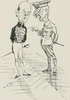 An illustration from Our battalion : being some slight impressions of His Majesty's Auxiliary Forces, in camp and elsewhere (1902)