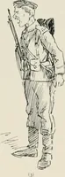 An illustration from Our battalion : being some slight impressions of His Majesty's Auxiliary Forces, in camp and elsewhere (1902)