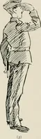 An illustration from Our battalion : being some slight impressions of His Majesty's Auxiliary Forces, in camp and elsewhere (1902)