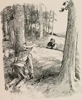 An illustration from Our battalion : being some slight impressions of His Majesty's Auxiliary Forces, in camp and elsewhere (1902)