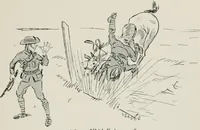 An illustration from Our battalion : being some slight impressions of His Majesty's Auxiliary Forces, in camp and elsewhere (1902)