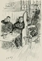 An illustration from Our battalion : being some slight impressions of His Majesty's Auxiliary Forces, in camp and elsewhere (1902)