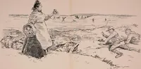 An illustration from Our battalion : being some slight impressions of His Majesty's Auxiliary Forces, in camp and elsewhere (1902)