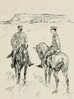 An illustration from Our battalion : being some slight impressions of His Majesty's Auxiliary Forces, in camp and elsewhere (1902)