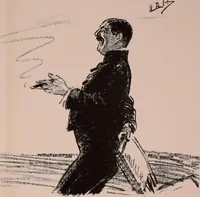 An illustration from Our battalion : being some slight impressions of His Majesty's Auxiliary Forces, in camp and elsewhere (1902)
