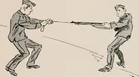 An illustration from Our battalion : being some slight impressions of His Majesty's Auxiliary Forces, in camp and elsewhere (1902)