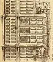 An illustration from Our doors and windows : how to decorate them (1889)