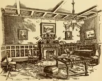An illustration from Our doors and windows : how to decorate them (1889)
