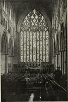 An illustration from Our English cathedrals ; their architectural beauties and characteristics, and their historical associations popularly described, together with chapters on the cathedral in mediaeval and in modern times, and in English poetry and prose; withmaps, plans, and numerous illustrations from photographs (1911)