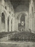 An illustration from Our English cathedrals ; their architectural beauties and characteristics, and their historical associations popularly described, together with chapters on the cathedral in mediaeval and in modern times, and in English poetry and prose; withmaps, plans, and numerous illustrations from photographs (1911)
