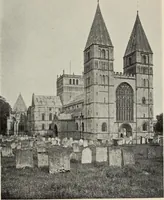 An illustration from Our English cathedrals ; their architectural beauties and characteristics, and their historical associations popularly described, together with chapters on the cathedral in mediaeval and in modern times, and in English poetry and prose; withmaps, plans, and numerous illustrations from photographs (1911)