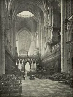 An illustration from Our English cathedrals ; their architectural beauties and characteristics, and their historical associations popularly described, together with chapters on the cathedral in mediaeval and in modern times, and in English poetry and prose; withmaps, plans, and numerous illustrations from photographs (1911)