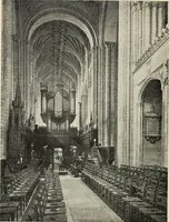 An illustration from Our English cathedrals ; their architectural beauties and characteristics, and their historical associations popularly described, together with chapters on the cathedral in mediaeval and in modern times, and in English poetry and prose; withmaps, plans, and numerous illustrations from photographs (1911)