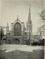 An illustration from Our English cathedrals ; their architectural beauties and characteristics, and their historical associations popularly described, together with chapters on the cathedral in mediaeval and in modern times, and in English poetry and prose; withmaps, plans, and numerous illustrations from photographs (1911)