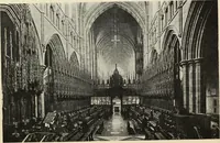 An illustration from Our English cathedrals ; their architectural beauties and characteristics, and their historical associations popularly described, together with chapters on the cathedral in mediaeval and in modern times, and in English poetry and prose; withmaps, plans, and numerous illustrations from photographs (1911)