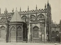 An illustration from Our English cathedrals ; their architectural beauties and characteristics, and their historical associations popularly described, together with chapters on the cathedral in mediaeval and in modern times, and in English poetry and prose; withmaps, plans, and numerous illustrations from photographs (1911)