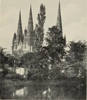 An illustration from Our English cathedrals ; their architectural beauties and characteristics, and their historical associations popularly described, together with chapters on the cathedral in mediaeval and in modern times, and in English poetry and prose; withmaps, plans, and numerous illustrations from photographs (1911)