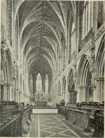 An illustration from Our English cathedrals ; their architectural beauties and characteristics, and their historical associations popularly described, together with chapters on the cathedral in mediaeval and in modern times, and in English poetry and prose; withmaps, plans, and numerous illustrations from photographs (1911)