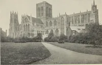An illustration from Our English cathedrals ; their architectural beauties and characteristics, and their historical associations popularly described, together with chapters on the cathedral in mediaeval and in modern times, and in English poetry and prose; withmaps, plans, and numerous illustrations from photographs (1911)