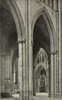 An illustration from Our English cathedrals ; their architectural beauties and characteristics, and their historical associations popularly described, together with chapters on the cathedral in mediaeval and in modern times, and in English poetry and prose; withmaps, plans, and numerous illustrations from photographs (1911)