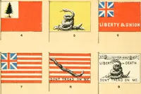An illustration from Our flag number, with 1197 flags in full colors and 300 additional illustrations in black and white (1917)