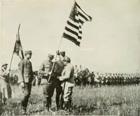 An illustration from Our flag. Origin and progress of the flag of the United States of America, with an introductory account of the symbols, standards, banners and flags of ancient and modern naitons (1872)