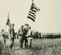An illustration from Our flag. Origin and progress of the flag of the United States of America, with an introductory account of the symbols, standards, banners and flags of ancient and modern naitons (1872)