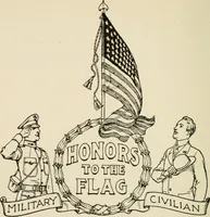 An illustration from Our flag and our songs; a brief story of the origin and life of the United States flag (1917)