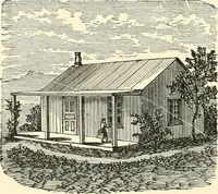 An illustration from Our homes and their adornments, or, How to build, finish, furnish and adorn a home, containing practical instructions for the building of homes, interior decoration, wood carving, scroll sawing, house painting, window hangings, screens, curtains, window gardening, incidental decorations, decorative-art needle-work, and economic landscape gardening; to which is added a household compendium of new, practical and valuable recipes, the whole being designed to make happy homes for happy people (1883)