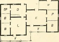 An illustration from Our homes and their adornments, or, How to build, finish, furnish and adorn a home, containing practical instructions for the building of homes, interior decoration, wood carving, scroll sawing, house painting, window hangings, screens, curtains, window gardening, incidental decorations, decorative-art needle-work, and economic landscape gardening; to which is added a household compendium of new, practical and valuable recipes, the whole being designed to make happy homes for happy people (1883)