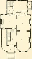An illustration from Our homes and their adornments, or, How to build, finish, furnish and adorn a home, containing practical instructions for the building of homes, interior decoration, wood carving, scroll sawing, house painting, window hangings, screens, curtains, window gardening, incidental decorations, decorative-art needle-work, and economic landscape gardening; to which is added a household compendium of new, practical and valuable recipes, the whole being designed to make happy homes for happy people (1883)