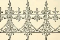 An illustration from Our homes and their adornments, or, How to build, finish, furnish and adorn a home, containing practical instructions for the building of homes, interior decoration, wood carving, scroll sawing, house painting, window hangings, screens, curtains, window gardening, incidental decorations, decorative-art needle-work, and economic landscape gardening; to which is added a household compendium of new, practical and valuable recipes, the whole being designed to make happy homes for happy people (1883)