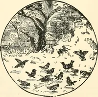 An illustration from Our homes and their adornments, or, How to build, finish, furnish and adorn a home, containing practical instructions for the building of homes, interior decoration, wood carving, scroll sawing, house painting, window hangings, screens, curtains, window gardening, incidental decorations, decorative-art needle-work, and economic landscape gardening; to which is added a household compendium of new, practical and valuable recipes, the whole being designed to make happy homes for happy people (1883)