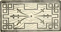 An illustration from Our homes and their adornments, or, How to build, finish, furnish and adorn a home, containing practical instructions for the building of homes, interior decoration, wood carving, scroll sawing, house painting, window hangings, screens, curtains, window gardening, incidental decorations, decorative-art needle-work, and economic landscape gardening; to which is added a household compendium of new, practical and valuable recipes, the whole being designed to make happy homes for happy people (1883)