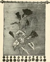 An illustration from Our homes and their adornments, or, How to build, finish, furnish and adorn a home, containing practical instructions for the building of homes, interior decoration, wood carving, scroll sawing, house painting, window hangings, screens, curtains, window gardening, incidental decorations, decorative-art needle-work, and economic landscape gardening; to which is added a household compendium of new, practical and valuable recipes, the whole being designed to make happy homes for happy people (1883)