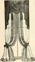 An illustration from Our homes and their adornments, or, How to build, finish, furnish and adorn a home, containing practical instructions for the building of homes, interior decoration, wood carving, scroll sawing, house painting, window hangings, screens, curtains, window gardening, incidental decorations, decorative-art needle-work, and economic landscape gardening; to which is added a household compendium of new, practical and valuable recipes, the whole being designed to make happy homes for happy people (1883)