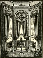 An illustration from Our homes and their adornments, or, How to build, finish, furnish and adorn a home, containing practical instructions for the building of homes, interior decoration, wood carving, scroll sawing, house painting, window hangings, screens, curtains, window gardening, incidental decorations, decorative-art needle-work, and economic landscape gardening; to which is added a household compendium of new, practical and valuable recipes, the whole being designed to make happy homes for happy people (1883)