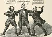 An illustration from Our political drama, conventions, campaigns, candidates (1904)