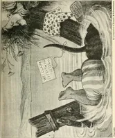 An illustration from Our political drama, conventions, campaigns, candidates (1904)