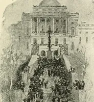 An illustration from Our political drama, conventions, campaigns, candidates (1904)