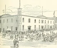 An illustration from Our political drama, conventions, campaigns, candidates (1904)