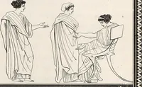 An illustration from Outlines from the figures and compositions upon the Greek, Roman, and Etruscan vases of the late Sir William Hamilton; with engraved borders (1804)
