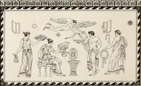 Picture 39 of 64 from Outlines from the figures and compositions upon the Greek, Roman, and Etruscan vases of the late Sir William Hamilton; with engraved borders (1804), leaf 125