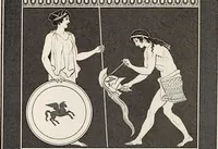 Picture 40 of 64 from Outlines from the figures and compositions upon the Greek, Roman, and Etruscan vases of the late Sir William Hamilton; with engraved borders (1804), leaf 127