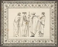 Picture 43 of 64 from Outlines from the figures and compositions upon the Greek, Roman, and Etruscan vases of the late Sir William Hamilton; with engraved borders (1804), leaf 135
