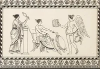 Picture 46 of 64 from Outlines from the figures and compositions upon the Greek, Roman, and Etruscan vases of the late Sir William Hamilton; with engraved borders (1804), leaf 143