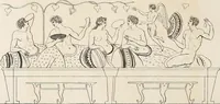 An illustration from Outlines from the figures and compositions upon the Greek, Roman, and Etruscan vases of the late Sir William Hamilton; with engraved borders (1804)