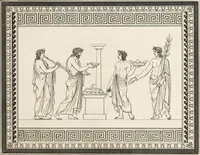 An illustration from Outlines from the figures and compositions upon the Greek, Roman, and Etruscan vases of the late Sir William Hamilton; with engraved borders (1804)